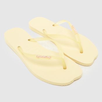Havaianas Pale Yellow Slim Split Womens Sandals
