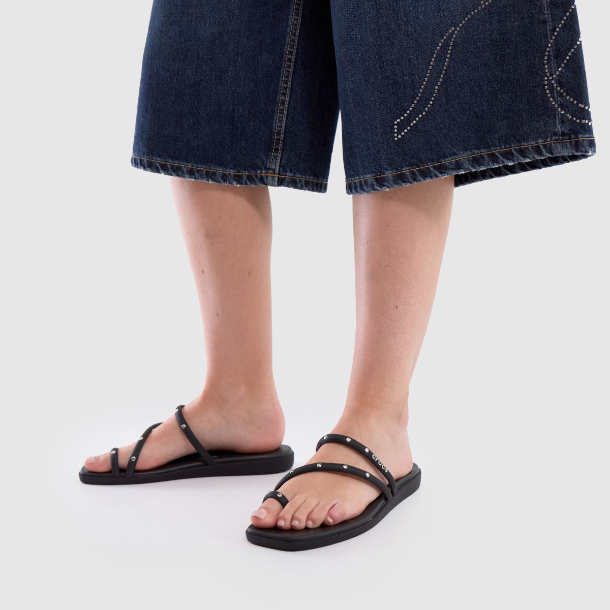 Sandals Crocs Studded Crocs Women's Miami Toe Loop Studded Sandal