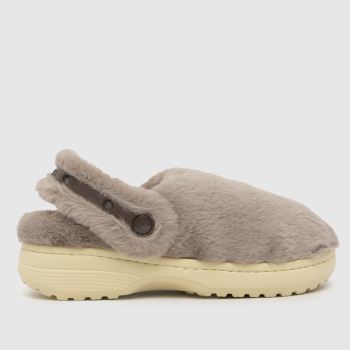 Crocs Dark Grey Classic Unfurgettable Clog Womens Sandals