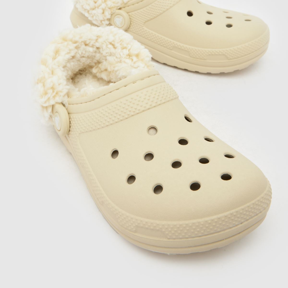 Crocs Classic Fleece Lined Clog in Stone Crocs Classic Fleece Lined Clog 4