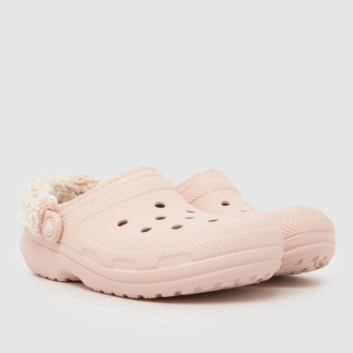 Crocs Classic Fleece Lined Clog in Pale Pink crocs Classic Fleece Lined Clog 3