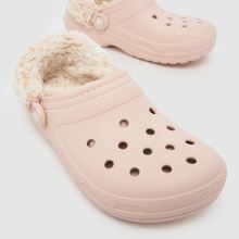 Crocs Classic Fleece Lined Clog in Pale Pink Crocs Classic Fleece Lined Clog,3 of 4