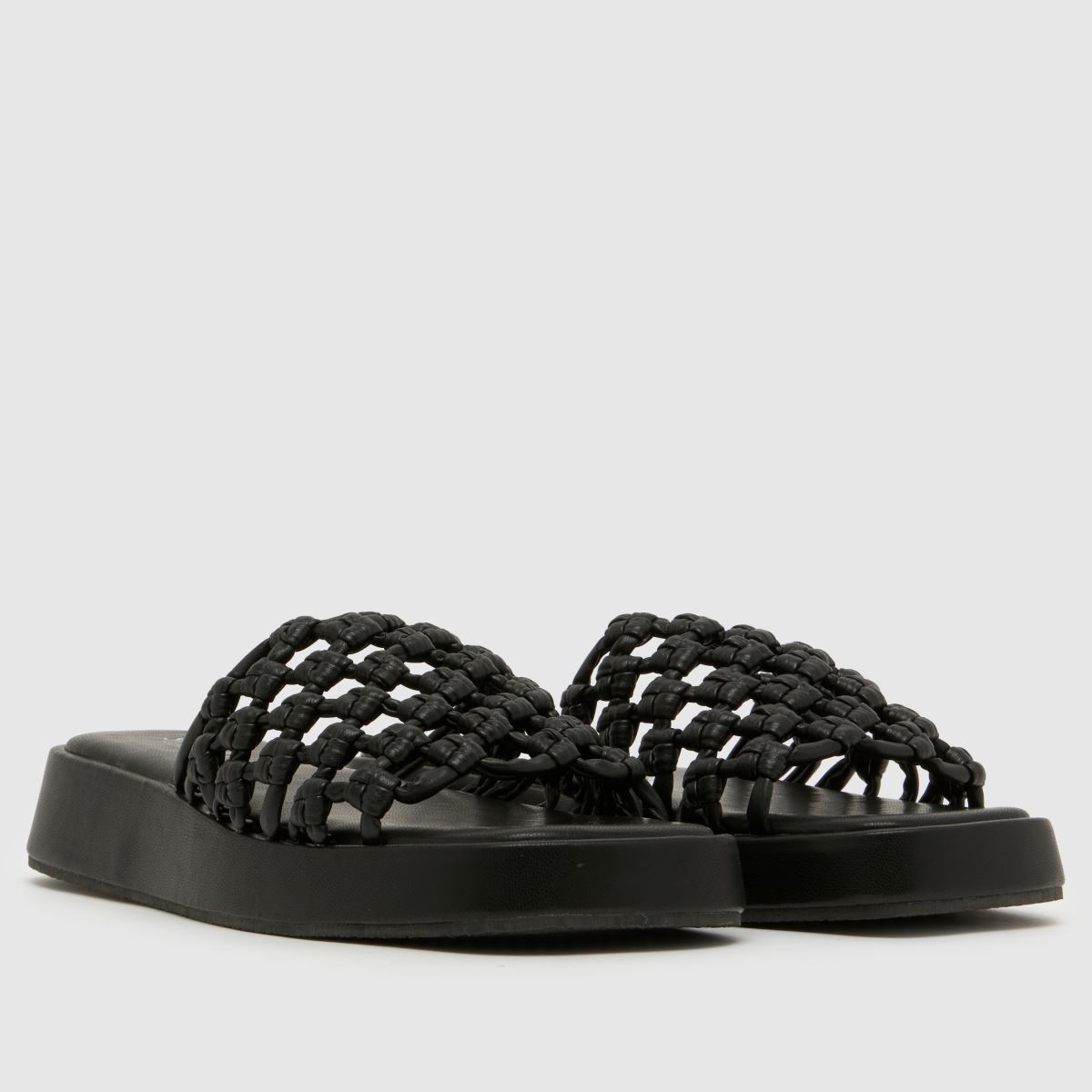 SIMMI Elena Raffia Slide in Black SIMMI Elena Raffia Slide 3
