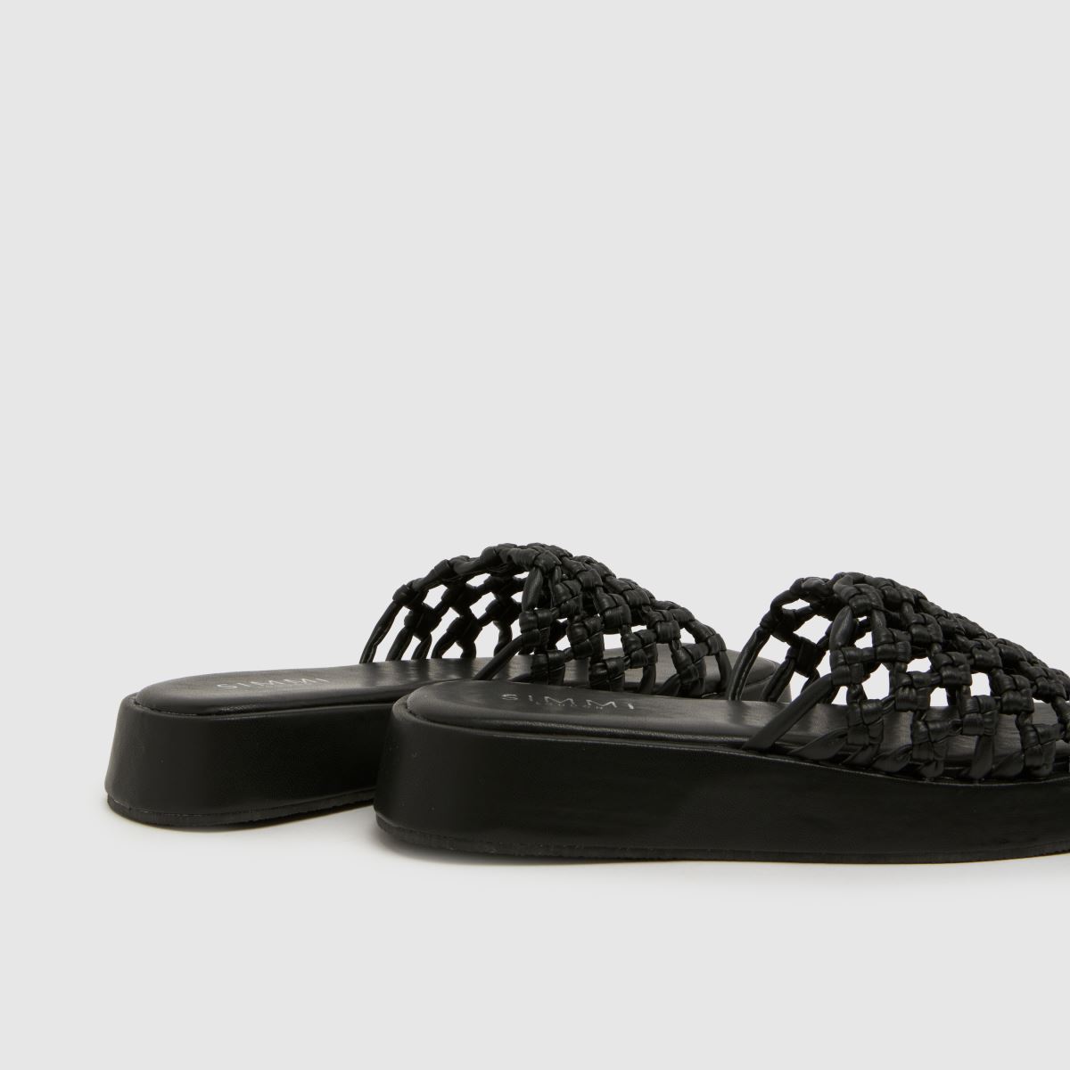 SIMMI Elena Raffia Slide in Black SIMMI Elena Raffia Slide 7