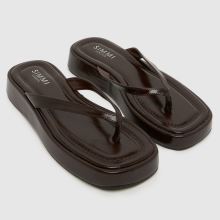 SIMMI Kimmie Platform Flip in Brown SIMMI Kimmie Platform Flip,1 of 4