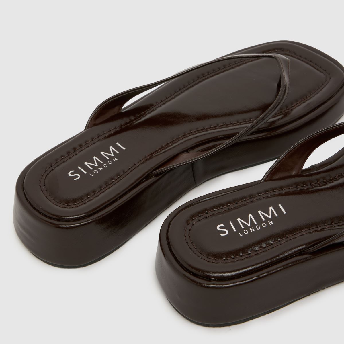 SIMMI Kimmie Platform Flip in Brown SIMMI Kimmie Platform Flip 4