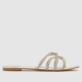 SIMMI Silver Esther Bling Slide Womens Sandals