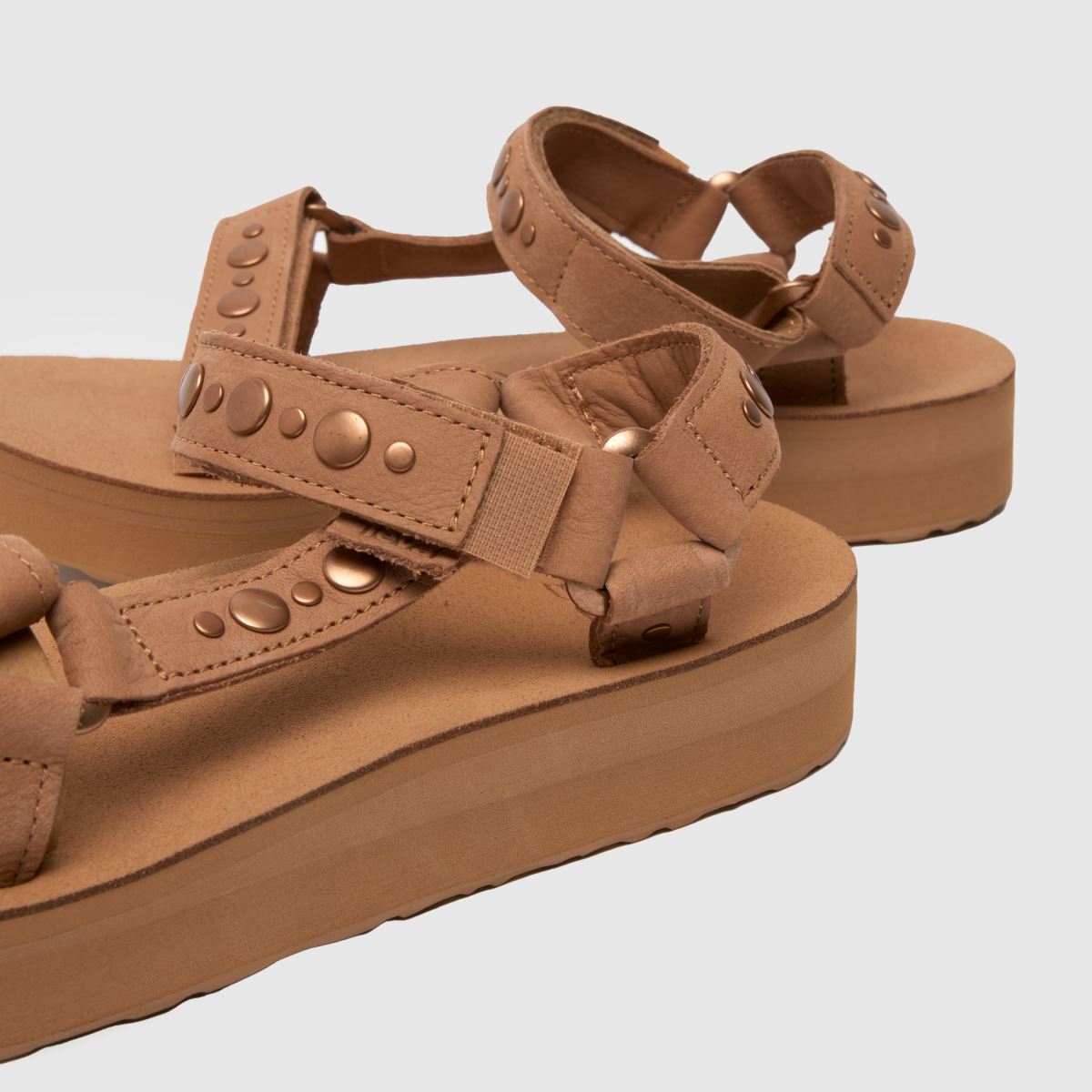 Damen Hellbraun Teva Midform Universal Studded Sandalen schuh