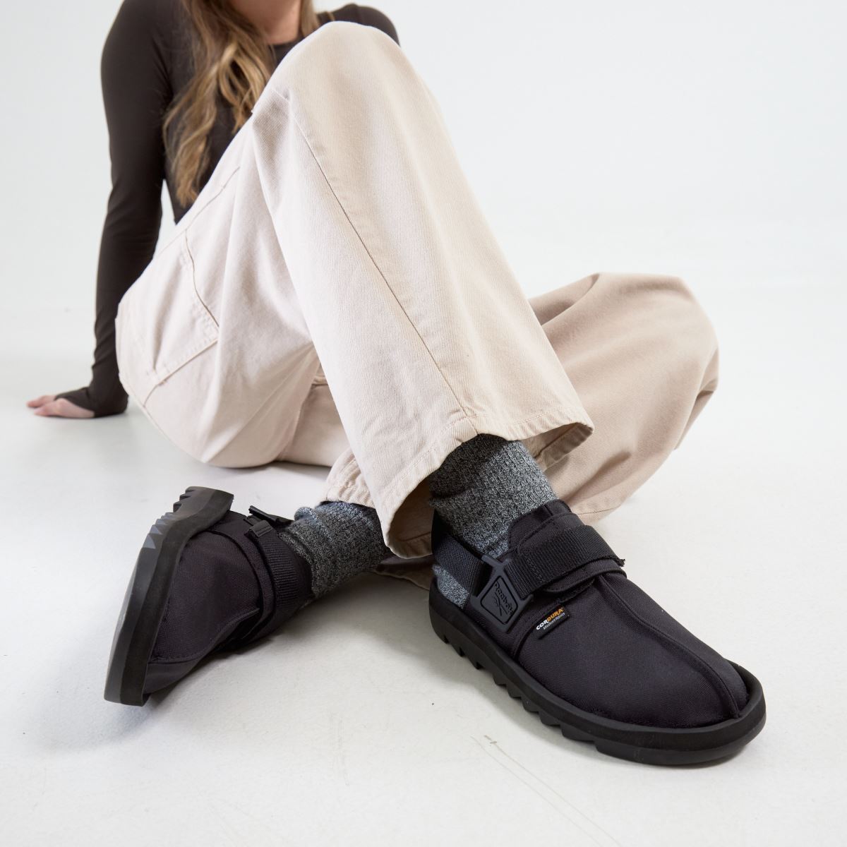 Reebok BEATNIK 復刻 ビートニック スエード レザー バックストラップ シャークソール リップルソール サンダル TWEED BROWN 27cm ビートニック サンダル Beatnik Sandals ブラック リーボック 26cm