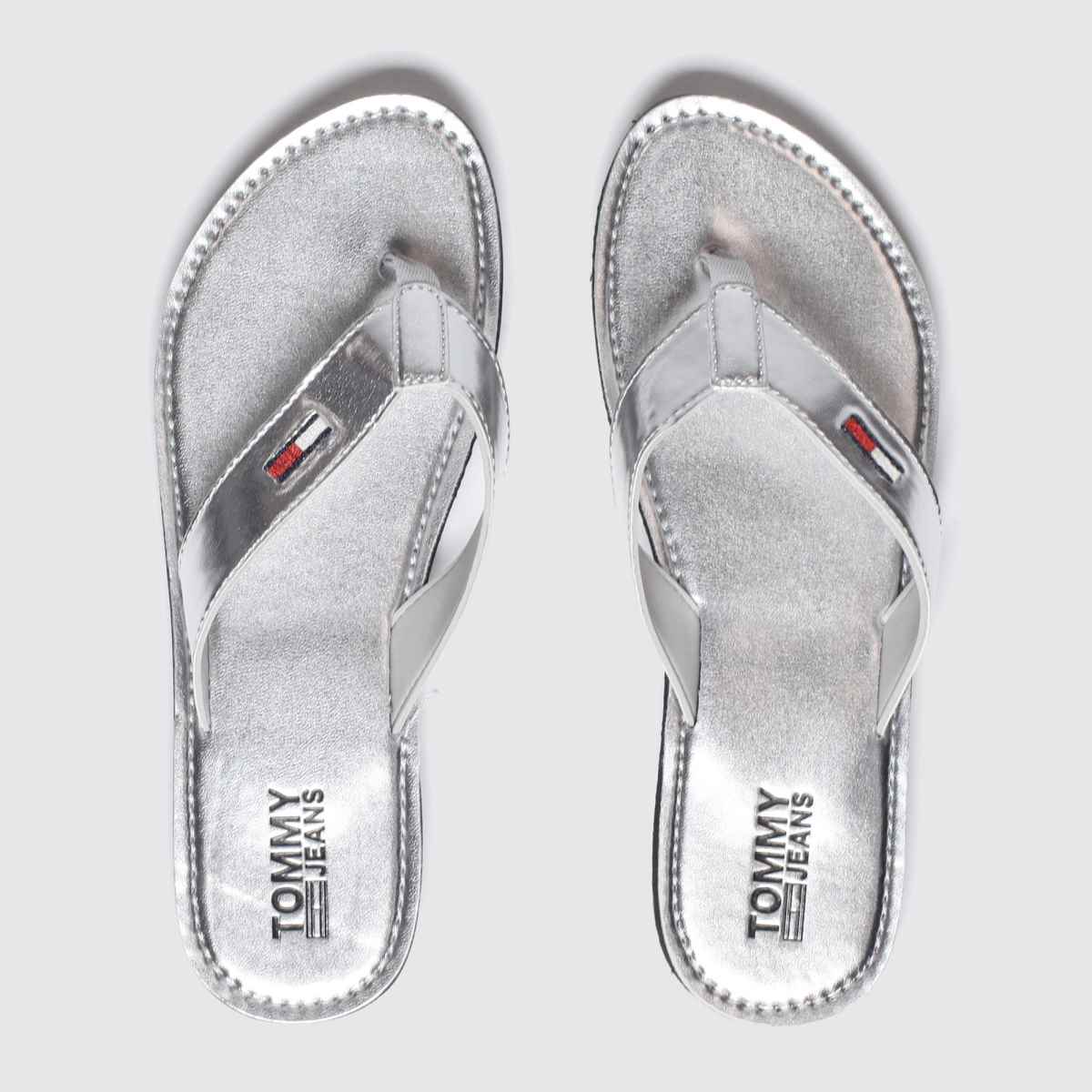 Tommy Hilfiger Silver Metallic Beach Sandals Review