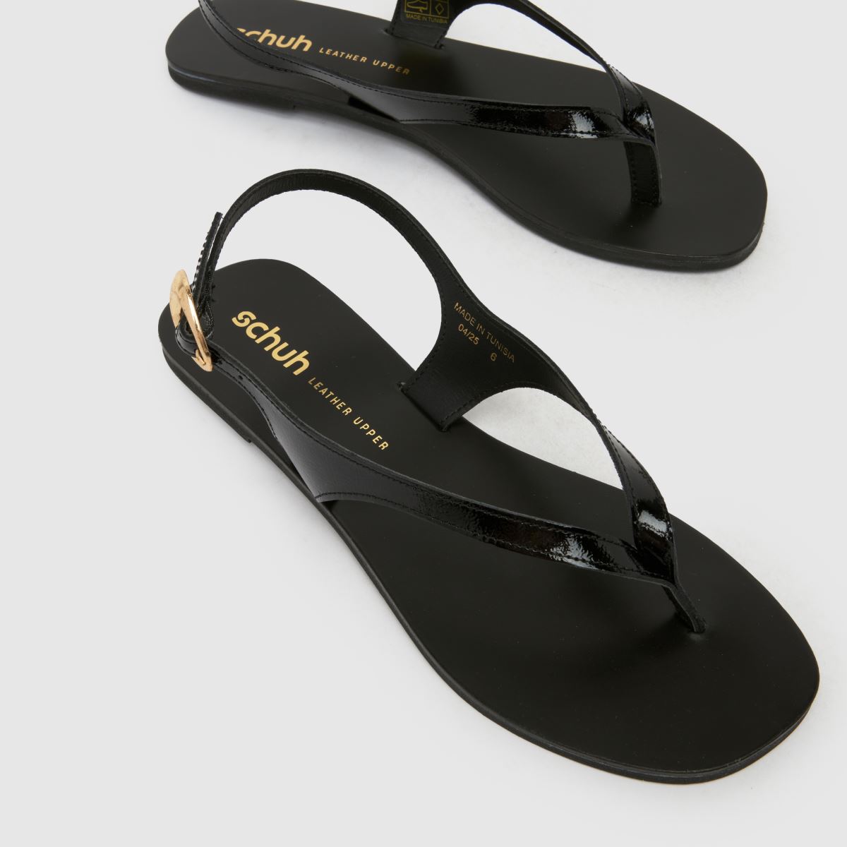 schuh Townsend Toe Post in Black schuh Townsend Toe Post 4