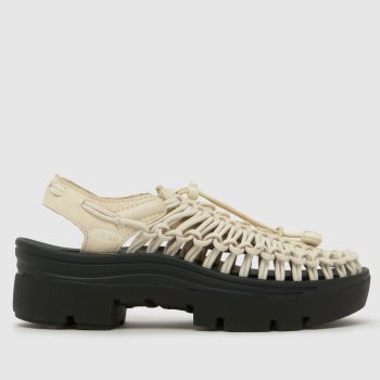 KEEN White Uneek PLT Womens Sandals