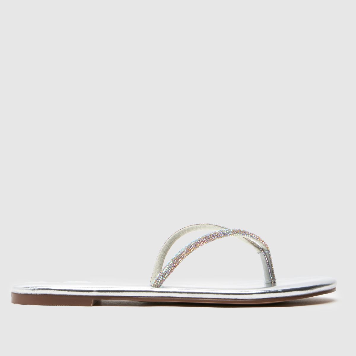 SIMMI Ersil Diamante Flip Flop in Silver SIMMI Ersil Diamante Flip Flop 4