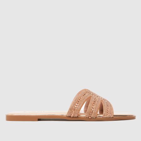 rose gold bling sandals