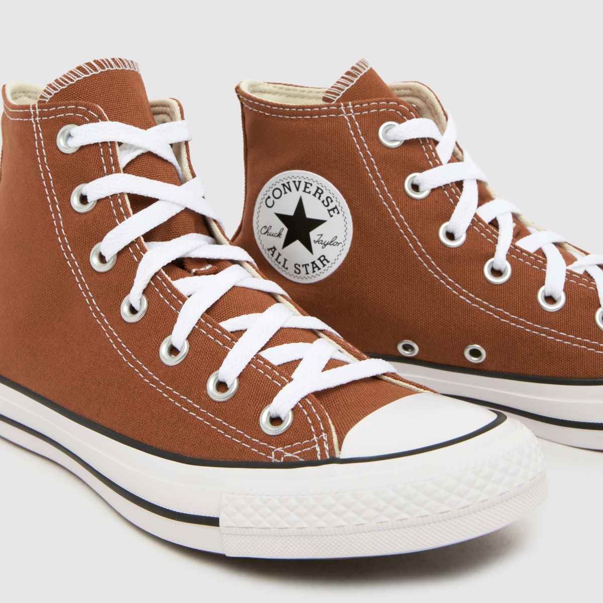 Converse All Star Hi in Brown & White Converse All Star Hi 4