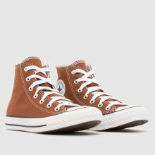 Converse All Star Hi in Brown & White Converse All Star Hi,2 of 4