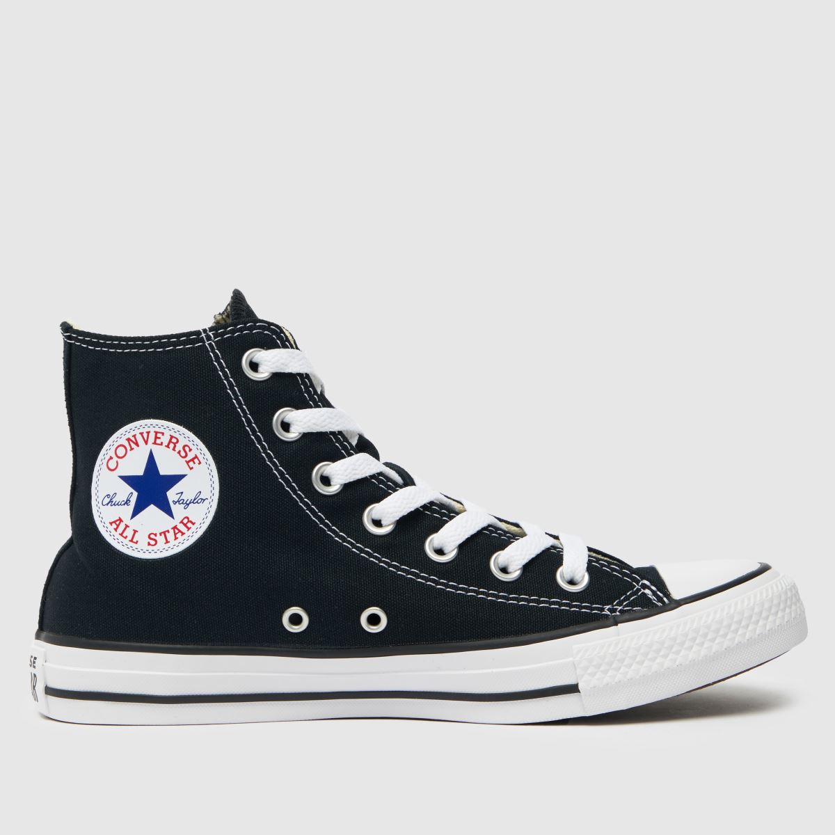 Converse All Star Hi Trainers in Black & White Converse All Star Hi Trainers in Black & White