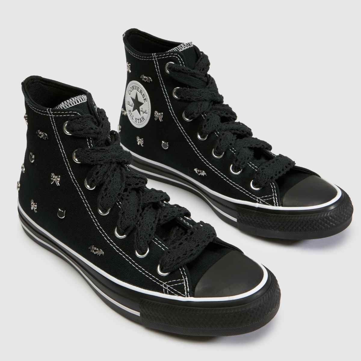 Converse All Star Hi Bows in Black Converse All Star Hi Bows 7