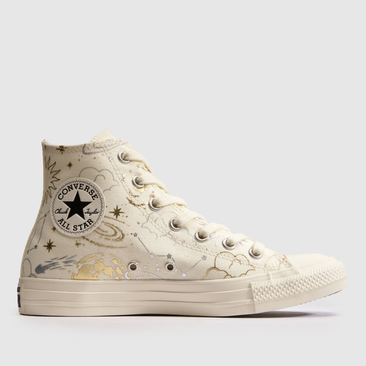 Converse Ctas Hi in Off-White Multi Converse Ctas Hi