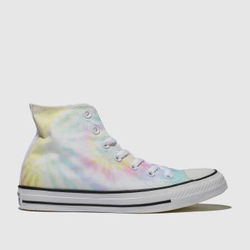 converse yellow & blue chuck taylor all star hi trainers converse yellow & blue chuck taylor all star hi trainers