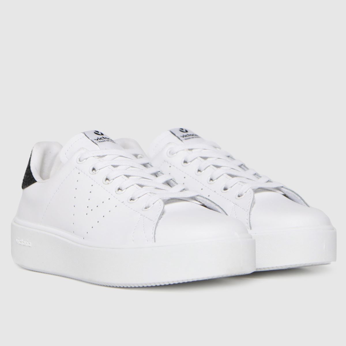 Womens White \u0026 Black victoria Utopia Glitter Trainers | schuh