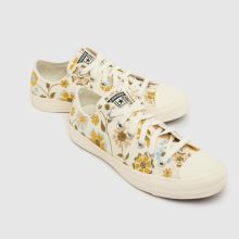 Converse All Star Ox in White & Yellow Converse All Star Ox,3 of 4