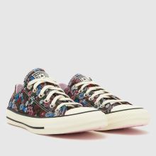 Converse All Star Ox in Black Multi Converse All Star Ox,2 of 4