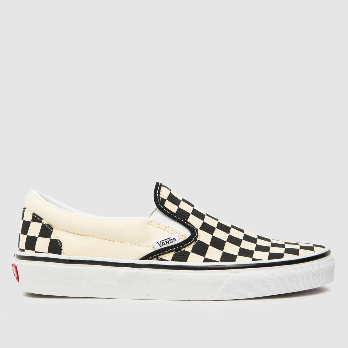 Vans - Classic Slip-On Black/White Checkerboard - Shoes - black - EU 36,5 - Textile, Synthetic/Textile/Rubber