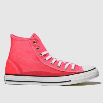 converse pink all star see-through hi trainers converse pink all star see-through hi trainers