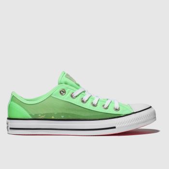 converse green all star see-through ox trainers converse green all star see-through ox trainers