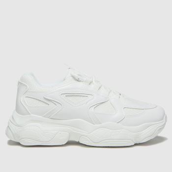 plain white chunky trainers
