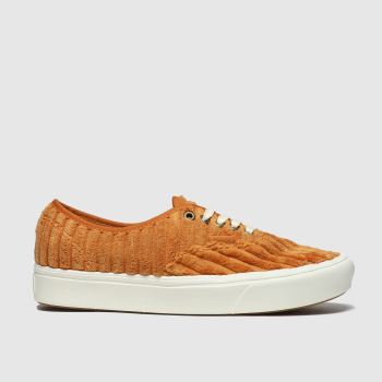vans orange comfycush authentic cord trainers vans orange comfycush authentic cord trainers