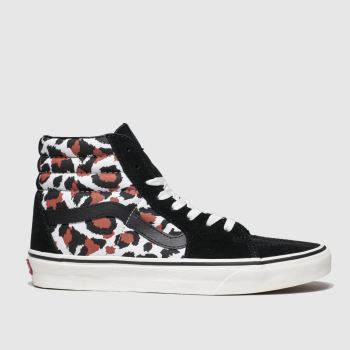 vans black & brown sk8-hi trainers vans black & brown sk8-hi trainers