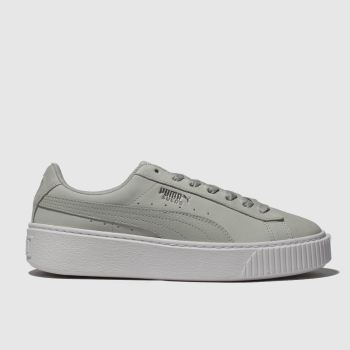 puma light grey platform shimmer trainers puma light grey platform shimmer trainers