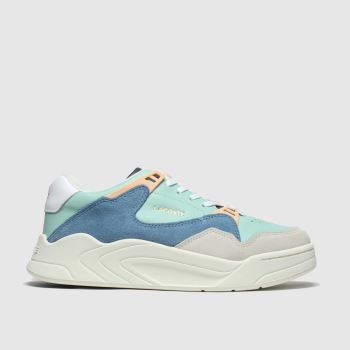 Lacoste white & pl blue court slam trainers Lacoste white & pl blue court slam trainers