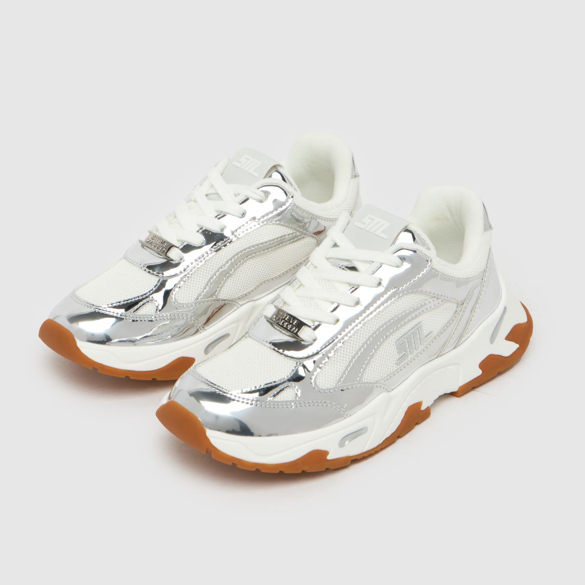 送関込☆STEVE MADDEN  ロゴ チャンキースニーカー white 送関込☆STEVE MADDEN ロゴ チャンキースニーカー white