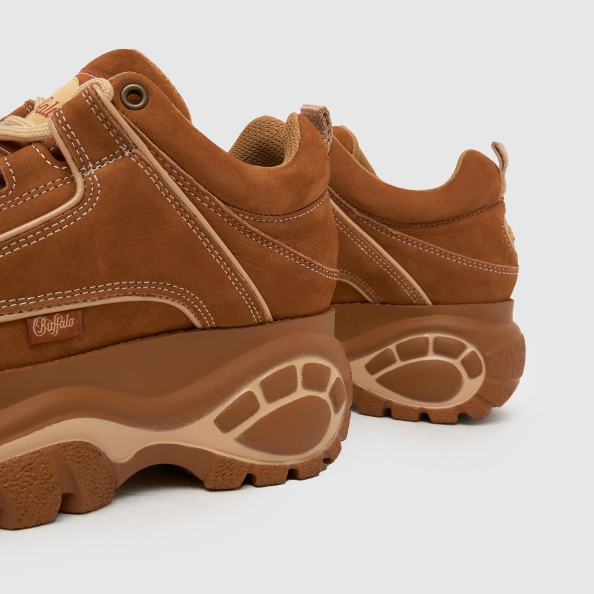 Womens Tan Buffalo London Classic Low Trainers schuh