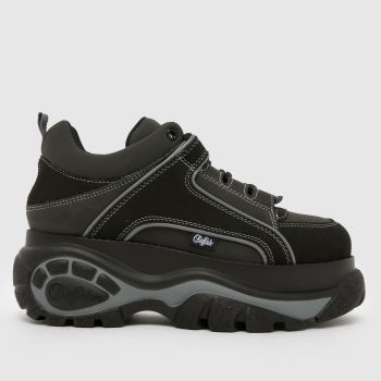 Buffalo London Schwarz-Grau Classic Low Damen Sneaker