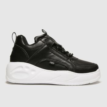 Buffalo London black & white flat smpl vegan trainers Buffalo London black & white flat smpl vegan trainers