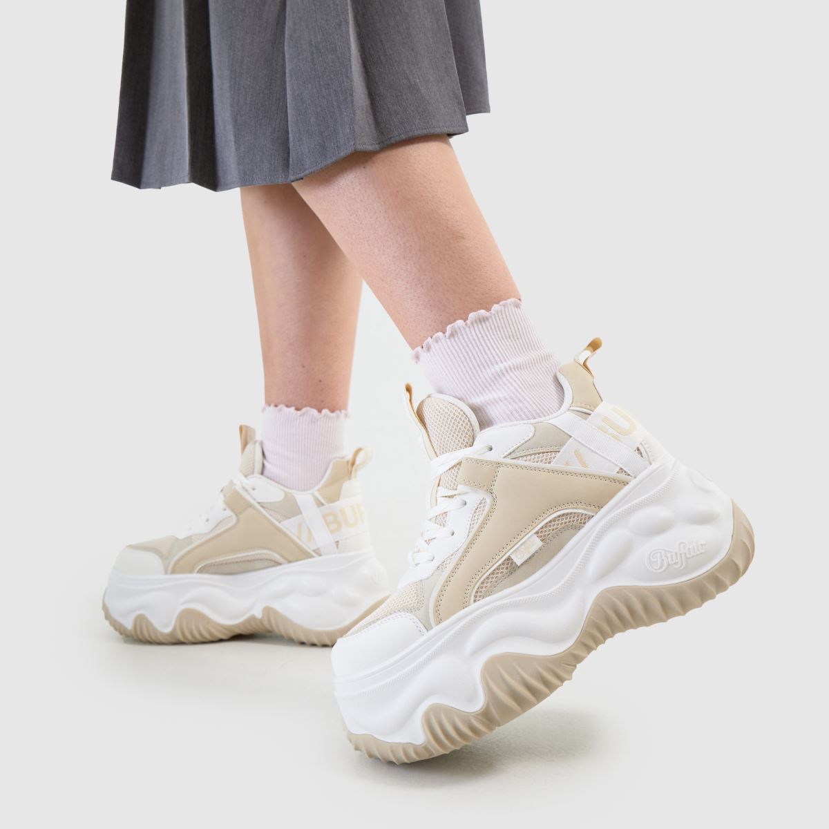 Womens Off-White Multi Buffalo London Blader Matcha Trainers