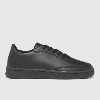 schuh black manning court lace up trainers schuh black manning court lace up trainers
