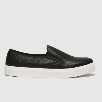 schuh black & white awesome slip on ii trainers schuh black & white awesome slip on ii trainers
