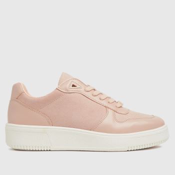 schuh pale pink manda lace up trainers schuh pale pink manda lace up trainers