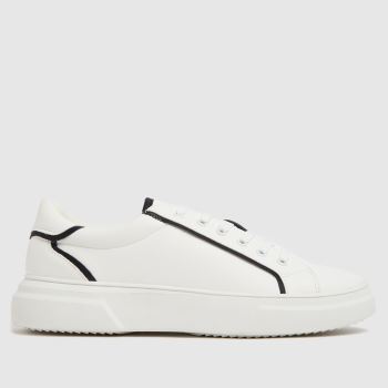schuh white nikita lace up trainers schuh white nikita lace up trainers