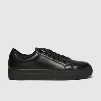 schuh black forever black lace up trainers schuh black forever black lace up trainers