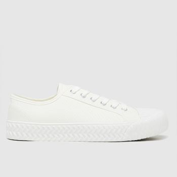 schuh white mia canvas lace up trainers schuh white mia canvas lace up trainers