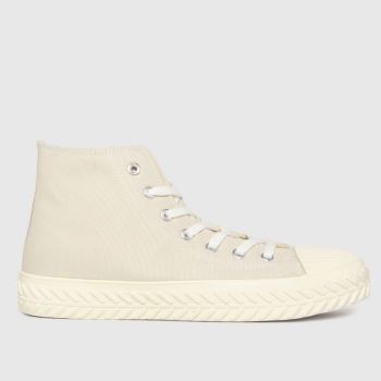 schuh natural mckenna hi top lace up trainers schuh natural mckenna hi top lace up trainers
