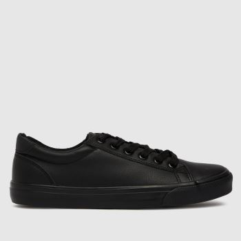 schuh black millie lace up trainers schuh black millie lace up trainers