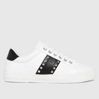 schuh white melissa stud detail trainers schuh white melissa stud detail trainers