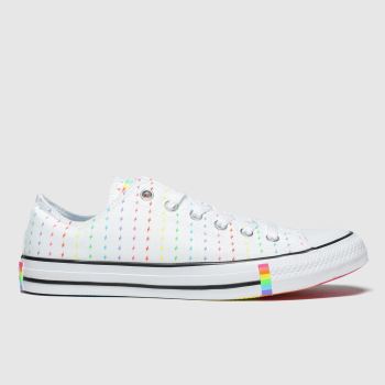 converse white & red all star pride ox trainers converse white & red all star pride ox trainers